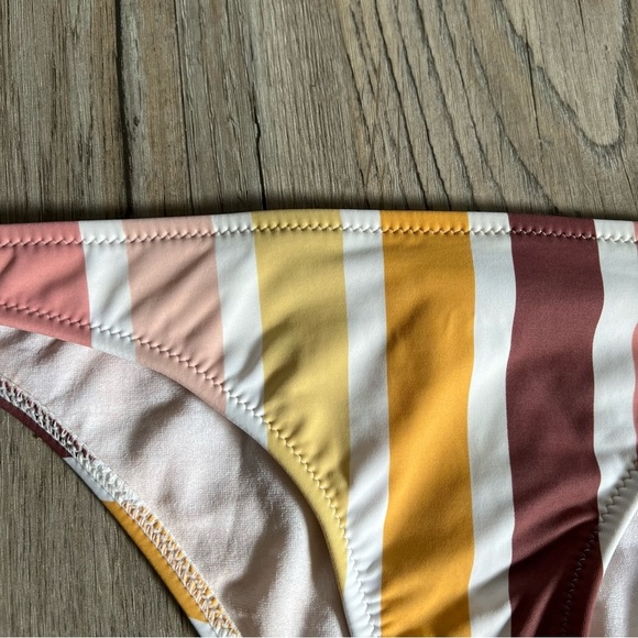 Rhythm Pink and White Striped Swimwear - Picture 2 of 5